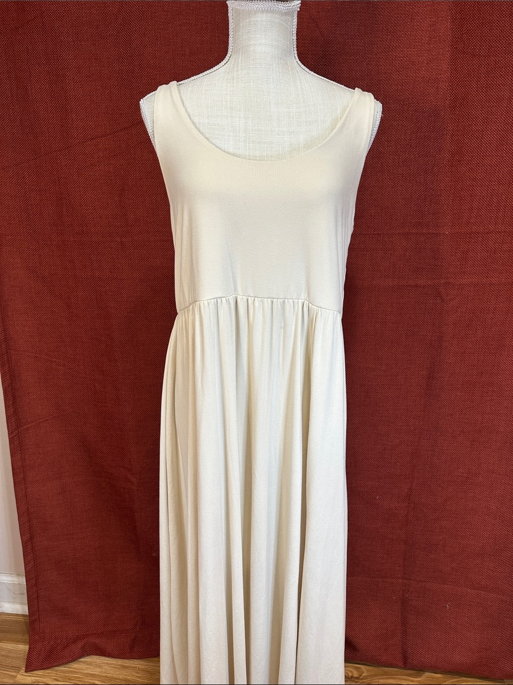a new day Cream Sleeveless Maxi Dress